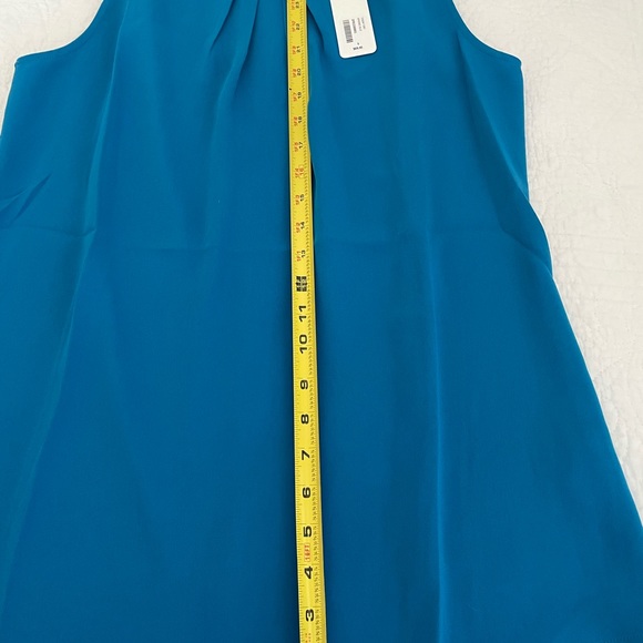 NWT Soft Surroundings bright blue sleeveless top - Picture 4 of 6